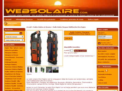 Chargeur solaire portable France 2012 Chargeur solaire portable 2012