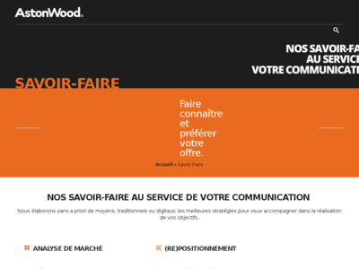 Agence communication AstonWood Paris Agence Communication