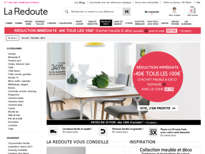 La Redoute meubles et déco La Redoute Lille Vente en Ligne Meubles La Redoute