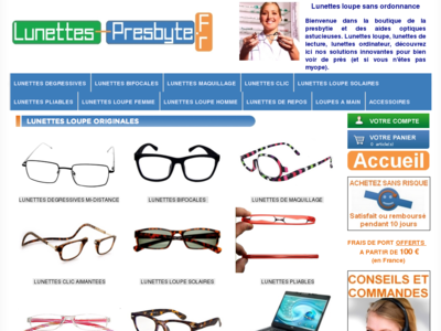 Lunettes Presbyte vision lunettes loupe Lunettes loupe sans ordonnance