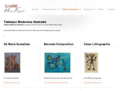 Marc Fagioli Galerie d'art Galerie Tableaux Cannes