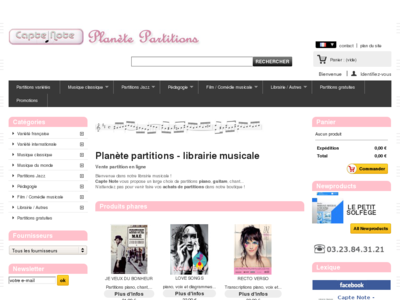 Capte Note - Planète Partitions Vente en ligne : Librairie musicale - Partitions