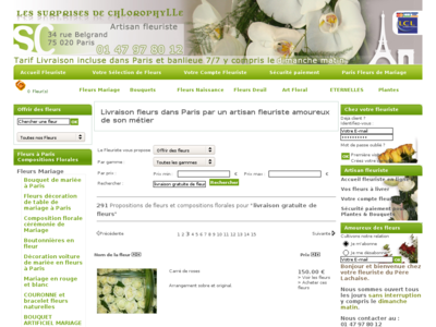 Vos fleurs à Paris livraison gratuite Paris Livraison gratuite de fleurs