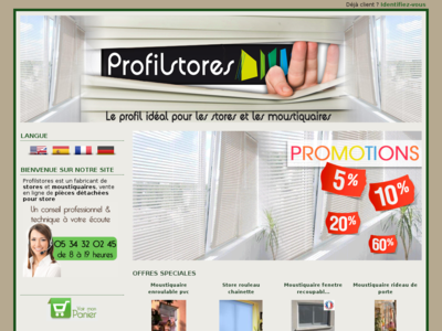 PROFILSTORES pièce détachée store venitien Profilstores : vente en ligne de store vénitien et moustiquaire