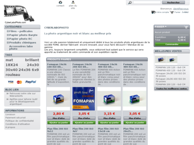 CyberLaboPhoto 100 % photo argentique Photo Argentique Ile de France produits pour photo argentique