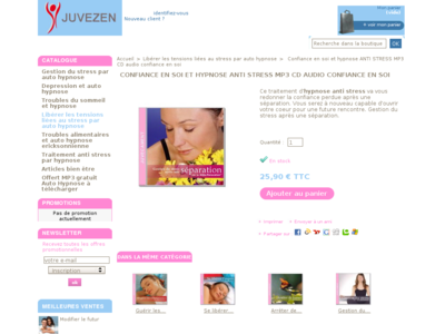 JUVEZEN CD AUDIO CONFIANCE EN SOI Confiance en soi