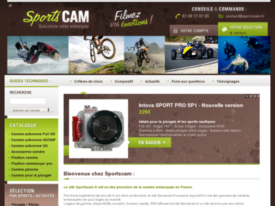 Camera Embarquée Sportscam Caméras embarquées autonomes